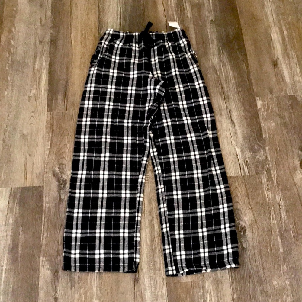 Sweatpants. Brand: Boxer craft. Size L (14-16) color-black whit and gray stripes